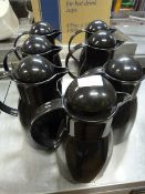 Seven Black Insulated Flasks