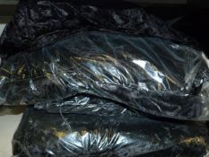 *Thirty Black Crushed Velvet Banqueting Chair Covers