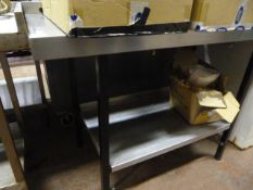 Stainless Steel Preparation Table with Undershelf