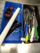 Box of Assorted Chef's Knives, etc.