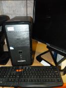 *Zoostorm Desktop PC with Monitor, Keyboard and Mouse