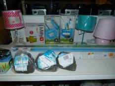 *Twelve Mixed Lights Including Nursery, Coloured Strip Lights and Table Lamps