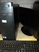 *Lenovo Desktop PC with Windows 8 OS, Monitor and Keyboard