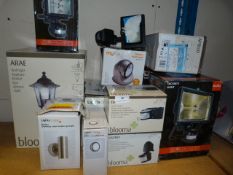 *Eleven Assorted Items Including PIR Detectors, Exterior Flood Lamps, Coach Lights, etc