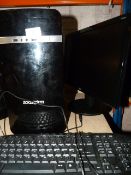 *Zoostorm Desktop PC with Monitor, Keyboard and Mouse