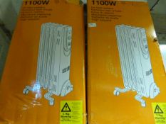 *Two 1100w Oil Filled Radiators