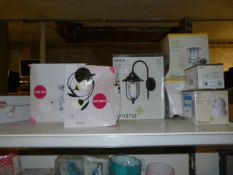 *Eight Assorted Interior and Exterior Light Fittings