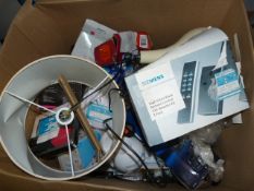 *Box Containing Assorted Light Fittings, Remote Controlled Sockets, etc.