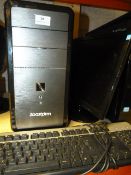 *Zoostorm Desktop PC with Monitor and Keyboard