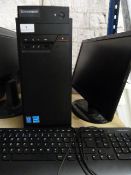 *Lenovo Desktop Computer with Windows 8 OS, Flat Screen Monitor and Keyboard