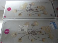 *Two Pallas Contemporary Ceiling Lights (Chrome)