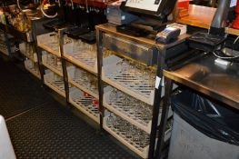 1 x Stainless Steel Workstation For Behind Bars - 9 Pint Pot Tray Capacity, POS Till Holder,