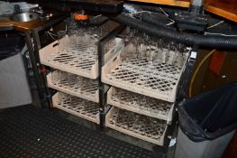 1 x Stainless Steel Pint Pot Tray Stand - Holds Upto Six Pot Trays - H90 x W168 x 53 cms - Please