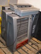 6 x Various Heaters - Includes 4 Airrex Freestanding Mobile Heaters and Comfyair Desktop Heaters -
