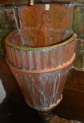 1 x Copper Gutter Leader Hopper Head - Customised Wall Mounted Sink Basin - This is a reclaimed