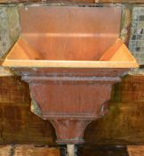 1 x Copper Gutter Leader Hopper Head - Customised Wall Mounted Sink Basin - This is a reclaimed