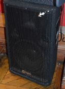1 x Audio Intimidation DJ Speaker - 200w RMS Speaker With 12 Inch Sub Woofer - Model INT112 - WxDxH: