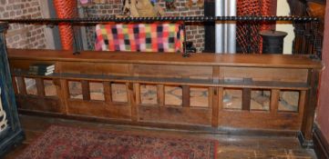 1 x Antique Church Reclamation Choir Stall With Gallery Rail - Stunning Piece of Church