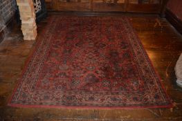 1 x Vintage Floor Rug - Large Size 241x170cm - CL150 - Location: Canary Wharf, London, E14