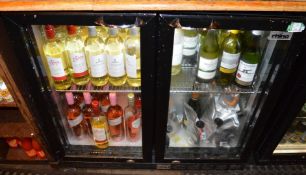 1 x Rhino Two Door Drinks Chiller - FG27 - CL150 - Location: Canary Wharf, London, E14