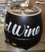 1 x Buffalo Soup Warmer With Lid - Heat Adjustable - FG37 - CL150 - Location: Canary Wharf,