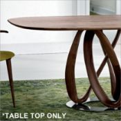 1 x PORADA Porada Canaletta Walnut Top 200*110 Oval - Ref: 3696002 - CL087 - Location: Altrincham