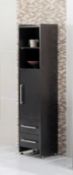 1 x Vogue ARC Series 2 Bathroom Floor Standing TALL BOY in WENGE - Manufactured to the Highest