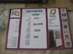 1 x Quinn Slieve Designer Single Panel Radiator in Silver - Contemporary Design - Will Enhance any