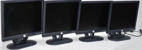 8 x Dell 17 Inch Flat Screen TFT Monitors - From Working Environment - Without Cables - CL011 -