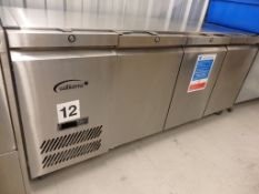 1 x William 3-Door Commercial Mobile Counter Fridge - Model: LJBTC3U R1 - Stainless Steel - L184cm x