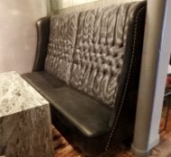 1 x Handcrafted Booth - Upholstered In A Rich 