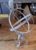 1 x Metal Rustic Armillary Sphere - Dimensions: W x H x D - Ref: DE082 (RBED) - CL122 - Location: