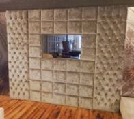 1 x Bespoke Upholstered Feature Wall With Built In 46