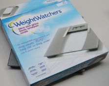 1 x Weight Watchers Ultra Slim Glass Body Analyser Scales - Measures Body Weight, Body Water, BMI