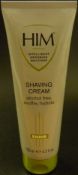 20 x HIM Intelligent Grooming Solutions - 75ml SHAVING CREAM - Brand New Stock - Alcohol Free,