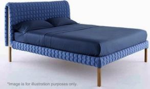 1 x LIGNE ROSET Ruché Bed With High Headboard - Super Kingsize 180 X 200 - Ref: 4977445 - CL087 -