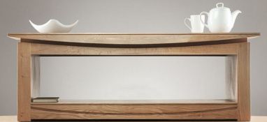 1 x Matlock Solid Oak Coffee Table With Shelf - MADE FROM 100% AMERICAN SOLID OAK - CL112 - New,