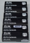 5 x Electro Harmonix EL84 Power Tube Amp Valves - New Boxed Stock - CL020 - Ref Mus018 - Location: