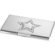10 x ICE LONDON Princess SILVER PLATED Busness Card Holder - RED - MADE WITH 