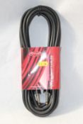 2 x Stagg Jack to Jack Cables Suitable For Guitats, Speakers or Keyboards - Product Code HPC-6/1.5