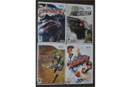4 x Nintendo Wii Games - Boxed - Includes Need For Speed Carbon, Need For Speed Pro Street, Zelda