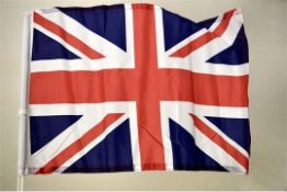 144 x British Union Jack Car Flags - Ideal For Sports Events or Patriotic British Moments - Brand