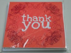 440 x Thank You So Much Cards - Includes 44 Packs of 10 - Each Pack Contains Five Different