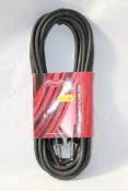 2 x Stagg Jack to Jack Cables Suitable For Guitats, Speakers or Keyboards - Product Code HPC-6/1.5