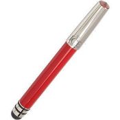 1 x ICE LONDON App Pen Duo - Touch Stylus And Ink Pen Combined - Colour: RED - MADE WITH SWAROVSKI