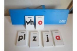 36 x Galt Educational WORDS FLIP CARDS With Stands - WORD BUILDER - For Educational Purposes - Ideal