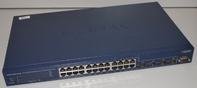 1 x Netgear Prosafe GSM7224 24 Port Gigabit Layer 2 Managed Switch with 4 SFP Ports - CL300 - Ref