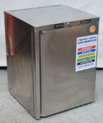 1 x Blizzard Stainless Steel Undercounter Fridge - High Grade Stainless Steel - CL164 Model UCR140 -