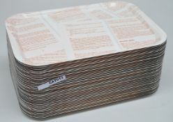 52 x Restaurant Food Serving Trays With Custom Comedy Print Design - Excellent Clean Condition -