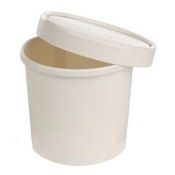 400 x Take Away Soup / Noodle Bowls With Lids - CL164 - Unused Stock For Use in Bistros, Sandwhich